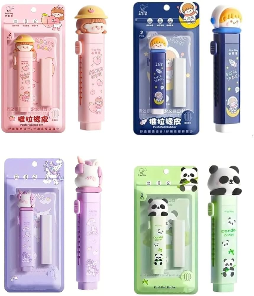 cartoon-push-eraser-set