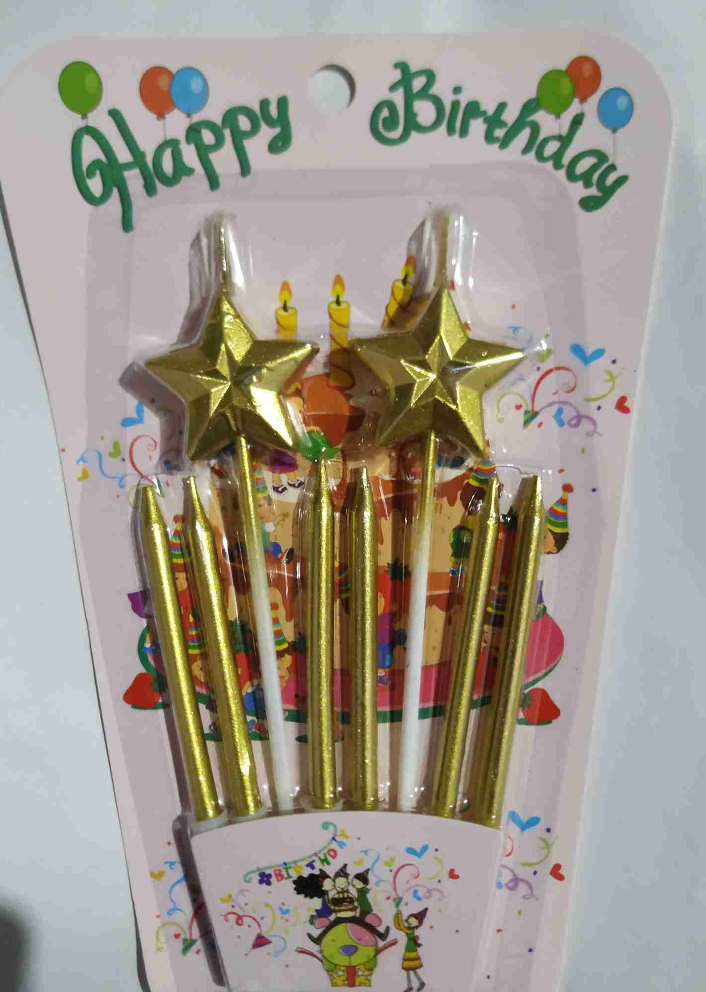 metallic-star-candles-set